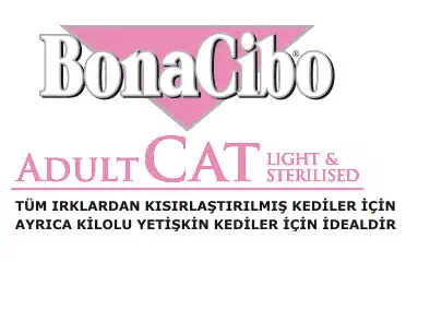 Bonacibo Light Kısırlaştırılmış Kedi Maması