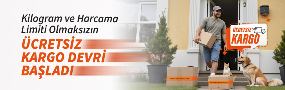Tüm Ürünlerde Kargo Ücretsiz