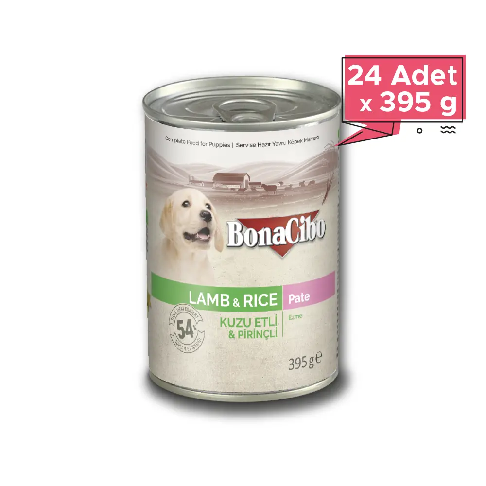 BonaCibo Ezme Kuzu Etli Pirinçli Yaş Yavru Köpek Maması | Temizmama
