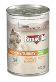 BonaCibo Jöleli Tavuk ve Hindili Yaş Kedi Maması